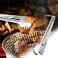 thumbnail image 5 of JoyMoreHome Stainless Steel Steak Clamp Food Clip Tongs Bread Meat BBQ Kitchen Cooking Tool,Heat Resistant Serving Tongs Metal Flipper Barbecue, 5 of 5