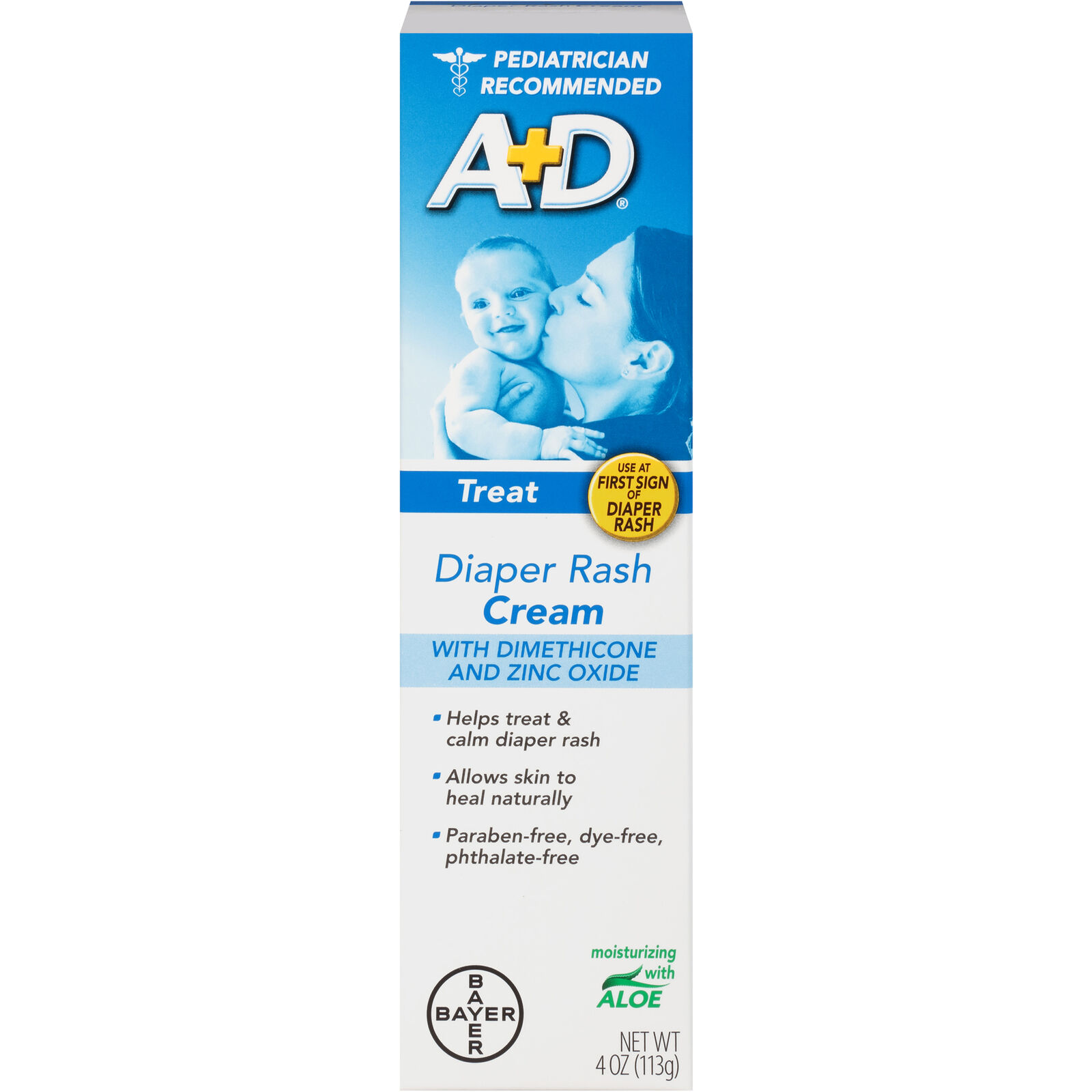 A+D Cream Diaper Rash - image 2 of 4