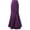 Purple, variant on HGIEYS Women Gothic Victorian Fishtail High Waist Long Maxi Skirt - Lace-up Ruffle Graphic
