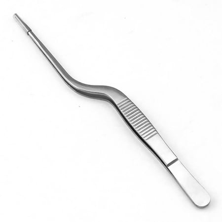 Sense of Luxury Portable Stainless Steel Meat Gadgets Gun Type Picnic Plate Decoration Feeding Clips Barbecue Clips BBQ Tongs Food Tweezers 30CM MIRROR SURFACE