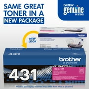 Brother Genuine TN431M Magenta Printer Toner Cartridge