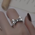 thumbnail image 3 of APIPEE Women 925 Sterling Silver Cold style Butterfly Bow Cubic Zirconia Thumb Ring Stress Anxiety Rings Women's Jewelry Lady Birthday Mother's Day Gifts, 3 of 5
