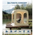 thumbnail image 5 of 6x6 ft Square Instant Pop Up Tent - Outdoor Pop Up Bubble Tent, Portable Screened Shelter, Camping Sun Shelter, for Patio, Backyard, 5 of 7