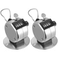 thumbnail image 2 of MIANGASTORE 2pcs Tally Counter Hand Clicker Counter Metal Number Counter Mechanical Finger Counter Stitch Counter, 2 of 8