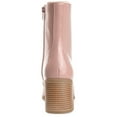 thumbnail image 4 of Journee Womens Covva Inside Zip Stacked Heel Booties, Widths Available, 4 of 10