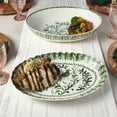 thumbnail image 3 of Fitz and Floyd Sicily Green Serve Bowl Plattr Set, 3 of 13