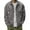 Grey, variant on Denim Jacket For Men Casual Retro Slim Fit Button Down Pockets Sherpa Jacket Men,Green,L