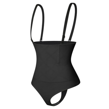 MISS MOLY Women Thong Bodysuit Seamless Waist Firm Control Shapewear Faja Open Bust Bodysuit & Panty Body Shaper