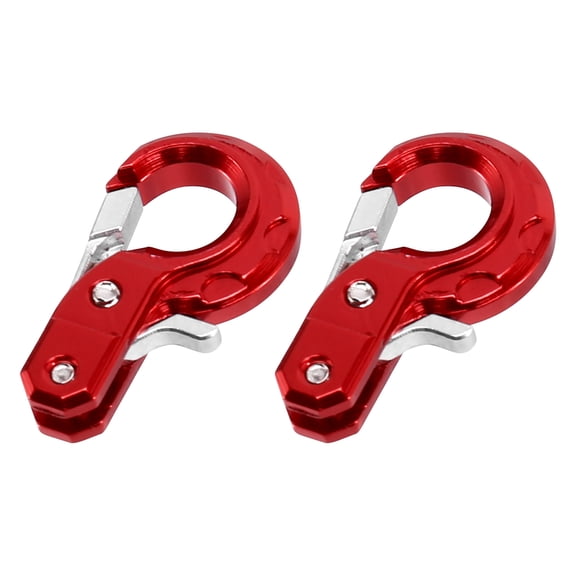 RC Crawler Accessories with Trailer Hook for 1/10 Axial SCX10 90046 CC01 RC4WD D90 D110 TF2 TRX4,Red