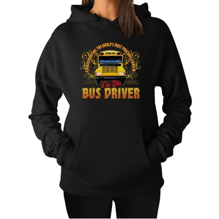School Bus Driver Appreciation Hoodie – Perfect Back-to-School Gift – Unique Thank You Graphic Sweatshirt for Women – High-Quality Comfortable Educator s Apparel – USA Printed – Medium Black
