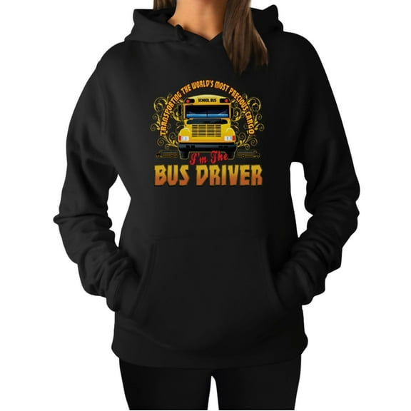 School Bus Driver Appreciation Hoodie - Perfect Back-to-School Gift - Unique Thank You Graphic Sweatshirt for Women - High-Quality, Comfortable Educator's Apparel - USA Printed - XX-Large Black