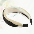 thumbnail image 5 of Unique Bargains Color Block Knotted Wide Headband Fashion Hair Accessories for Women Black Gray 1.57" Width, 5 of 7