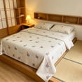 thumbnail image 5 of Polyester Bed Sheet Set 240 x 200 cm, Thick Breathable Anti-Slip Printed Fitted Sheet, Colorfast, Pilling Resistant, Vintage Pattern, 5 of 5
