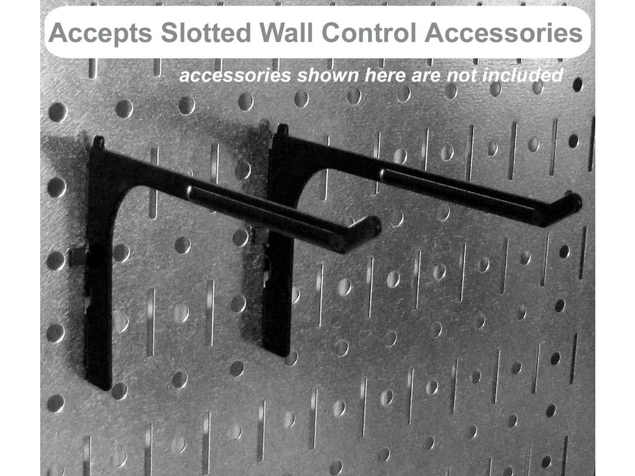Wall Control Kitchen Pegboard Organizer Pots And Pans Pegboard Pack Storage And Organization Kit With Black Pegboard And Black Accessories Walmart Com Walmart Com