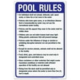 thumbnail image 1 of West Virginia Pool Rules Sign, Complies With State Of West Virginia Pool Safety Code, 24x36 Corrugated Plastic, 1 of 7
