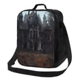thumbnail image 1 of Disketp Gloomy Mansion Forest Scene Bolsa Térmica Estampada para Almuerzo, Lonchera para Hombres y Mujeres Adultos, 1 of 7