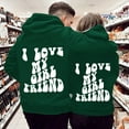 thumbnail image 2 of Gyexs Oversized Hoodies for Women Men Christmas Valentines Day Sweatshirts Hooded Long Sleeve Pullover Tops Trendy Winter Clothes Z02 Green & Size XXXL, 2 of 7
