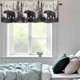 thumbnail image 6 of Valance Curtains for Windows Retro Bear Forest Kitchen Curtians Window Treatment Oil Painting Beige Topper Curtain Rod Pocket Valances for Kitchen Bathroom Living Room 42x18in, 6 of 9