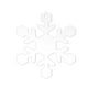 thumbnail image 2 of Pegatinas de pared de plástico C, adornos navideños, comercio exterior, decoración navideña, copos de nieve con agujeros, láminas de acrílico transparente en blanco, colgantes navideños, decoraciones, 2 of 6