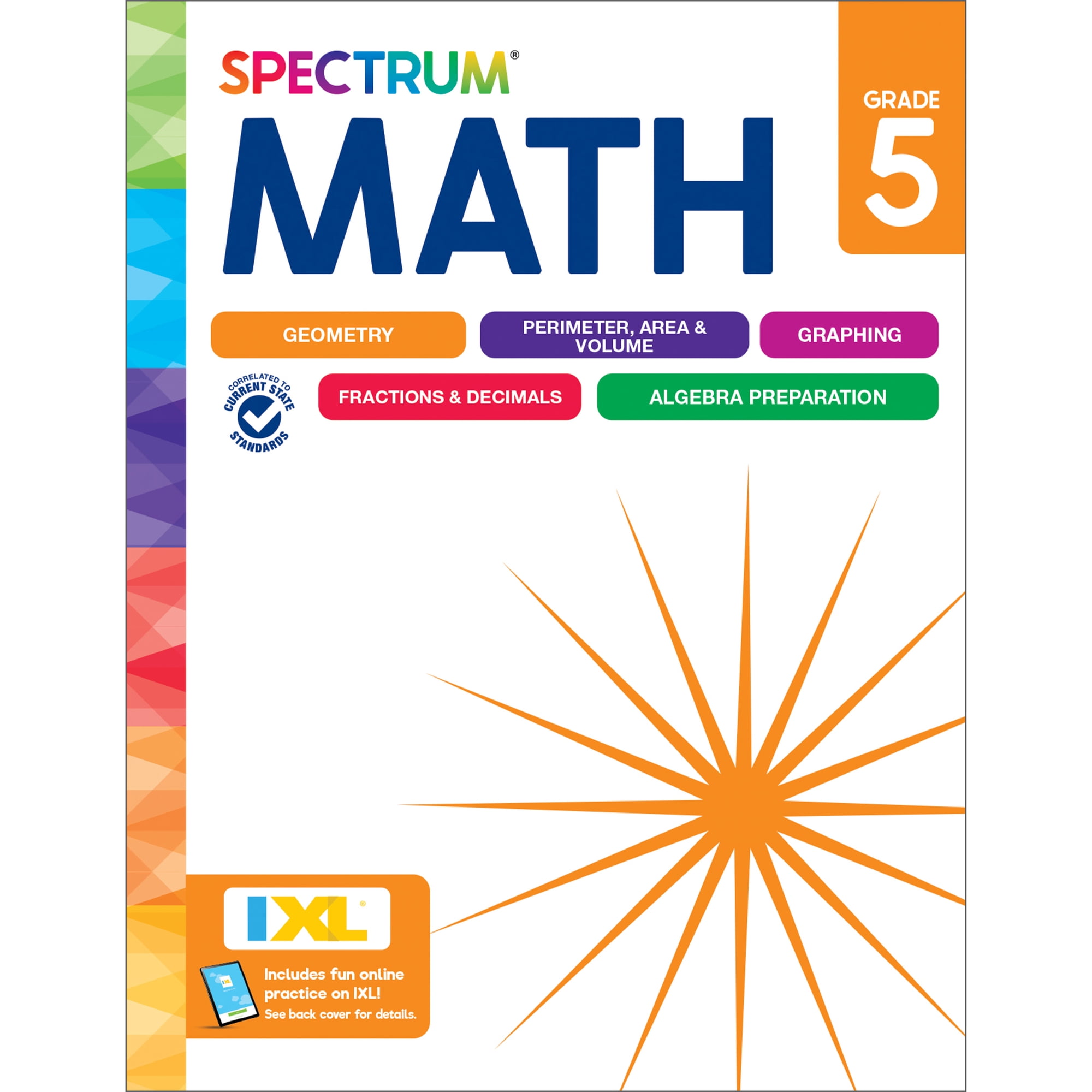 Spectrum Math Workbook (192 pages) Grade 5