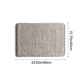 thumbnail image 3 of Alfombra antideslizante gruesa de 40*60cm, absorbente, de color gris claro, para baño, alfombras para el suelo del baño, 3 of 6