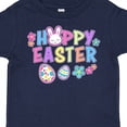 thumbnail image 4 of Inktastic Happy Easter with Bunny Face and Easter Eggs Girls Toddler T-Shirt, 4 of 5