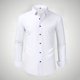 thumbnail image 1 of Blusa y camisa de manga larga con cuello vuelto para hombre, estilo informal, a la moda, con botones y solapa, transpirable, de poliéster, 1 of 5