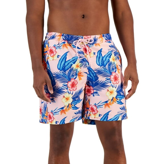 Club Room Mens Floral  Swim Trunks