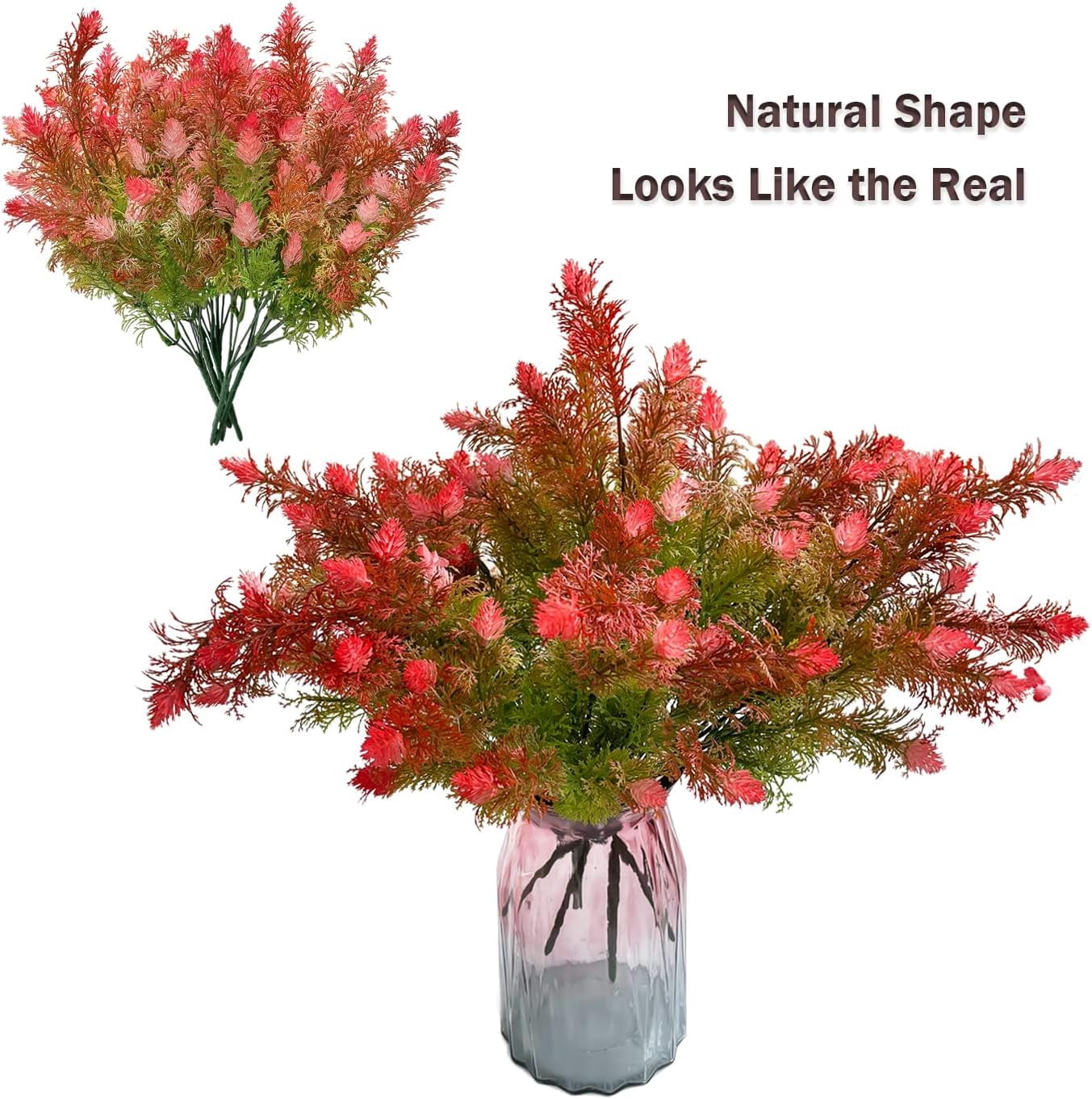 Artificial Flowers for Outdoors,16 Bundles Outdoor Fake Flowers UV Resistant Faux Silk Flowers for Outside Planters, Window Box Pot(Mix Color)