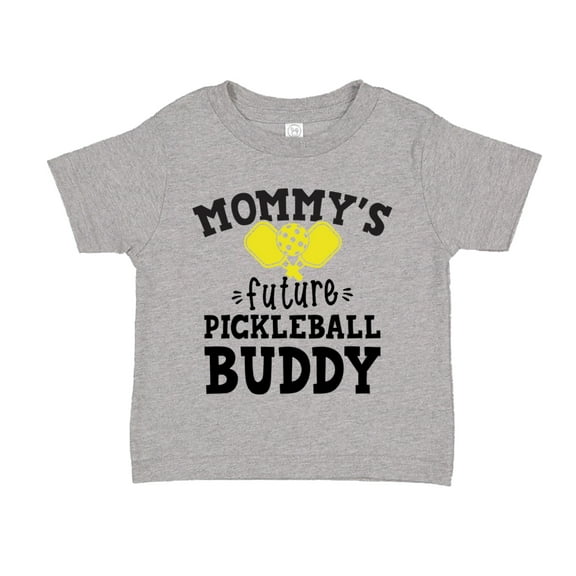 Mommy's Future Pickleball Buddy Toddler T-Shirt 2T Athletic Heather