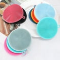 thumbnail image 4 of ACDANC Silicone Dish Scrubber,Convenient Suction Cup Dish Sponges Kitchen,Anti-Scald and Heat-Resistant Cleaning Sponges,Color Mixing1, 4 of 4