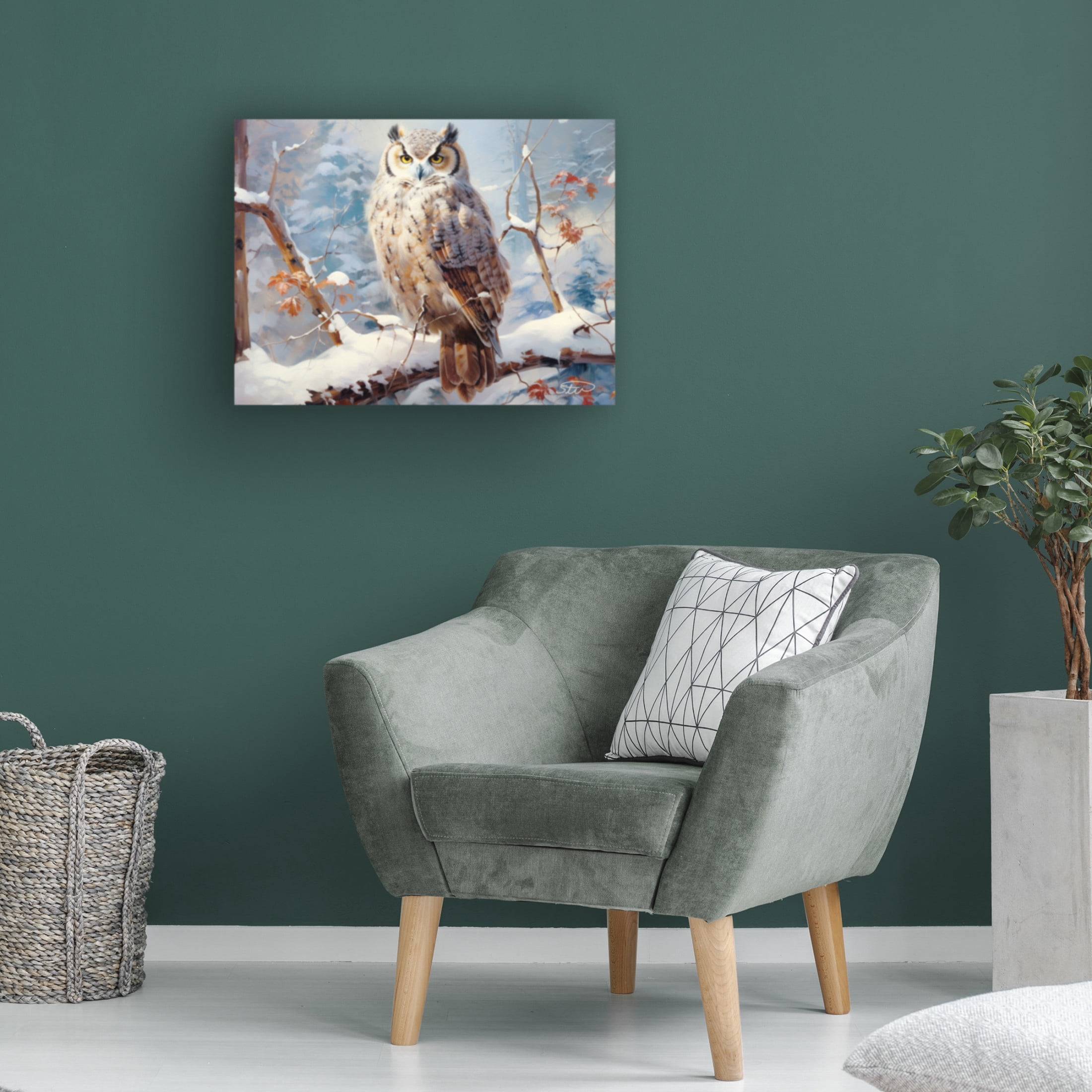 Canvas Wall Art - Stewart 'Peace And Serenity' Wall Art for Living Room, Bedroom, or Office Décor by Trademark Fine Art - 24 x 18 Inches
