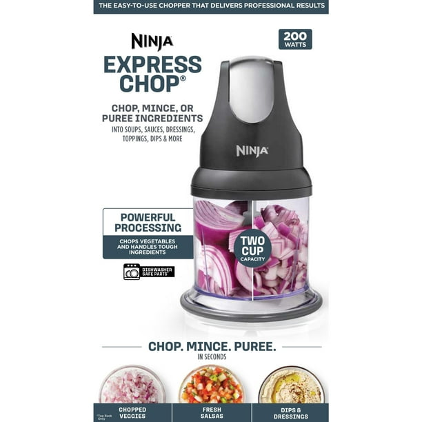 Ninja® Express Chop® NJ100WM, Black - Chopping, Mincing & Pureeing