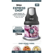 Ninja Food Chopper 2-Cup, One-Touch Pulse, Splash Guard & Storage Lid, Compact Kitchen, NJ100 Gray