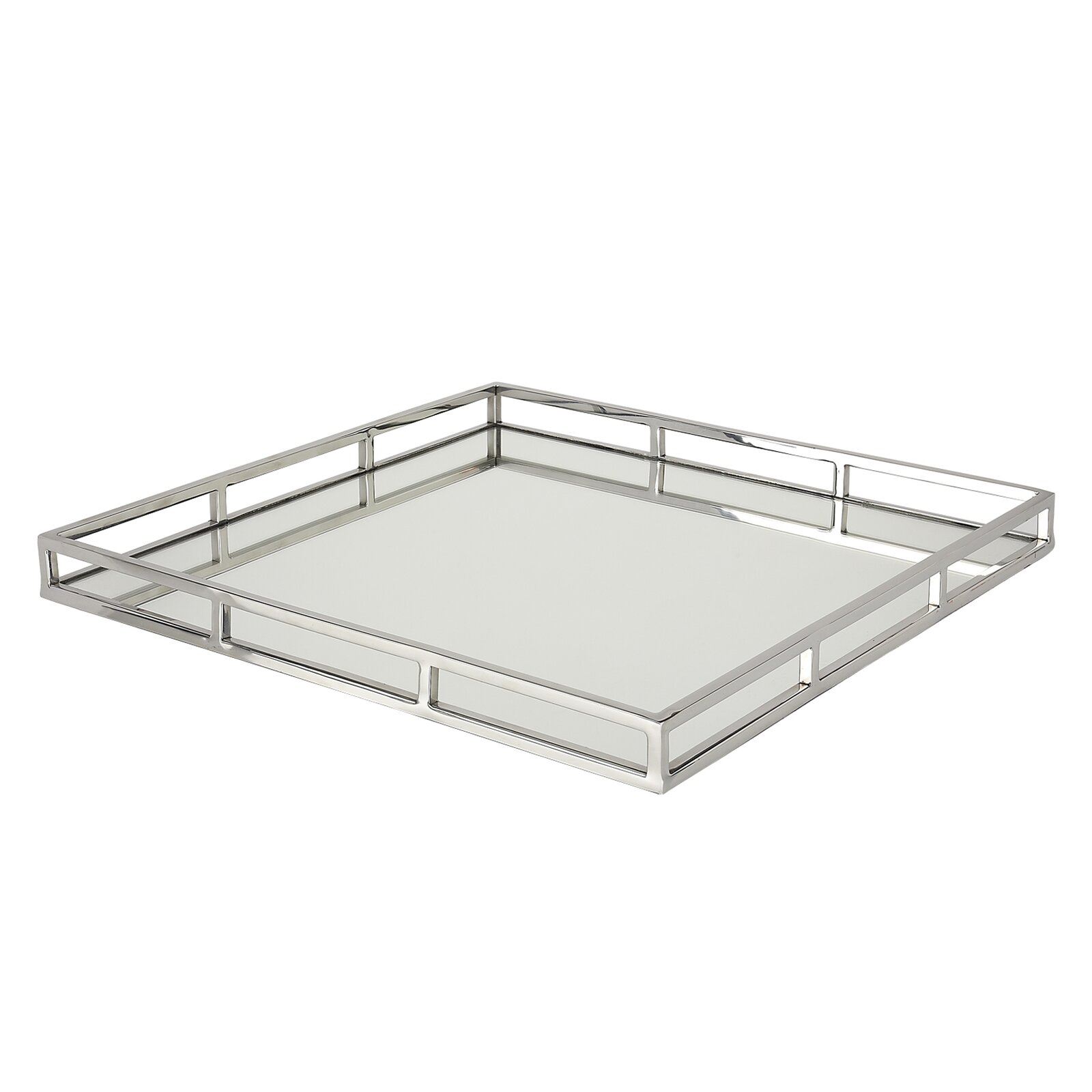 Greenwich Vanity Tray, Mirror base and clean lines, Hand wash only