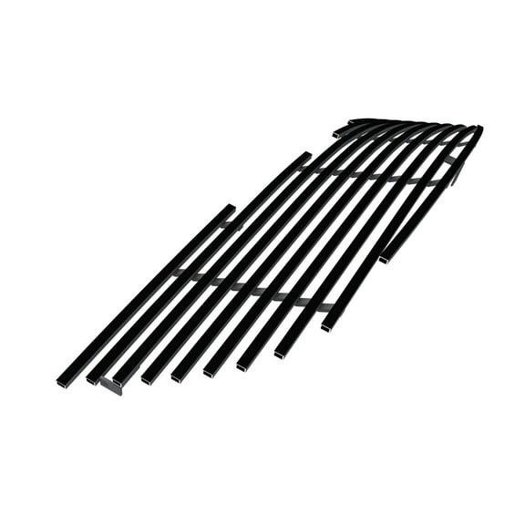 APS Premium Stainless Steel Black 8x6 Horizontal Billet Grille Compatible with Chrysler Crossfire 2004-2008 Main Upper N19-J52568R