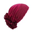 thumbnail image 3 of Lace Turban Beanie Hat for Women Sleeping Cap Night Head Covering Wrap, 3 of 5