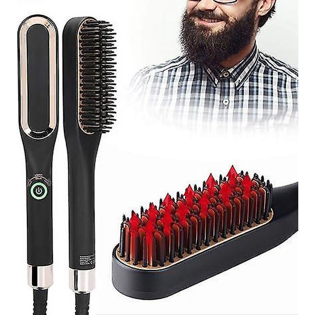 Beard Straightener for Men, Hair Straightening Comb, Multi-Function Electric Beard Brush, Beard Straightening Comb, Beard Brush, Beard Straightening B