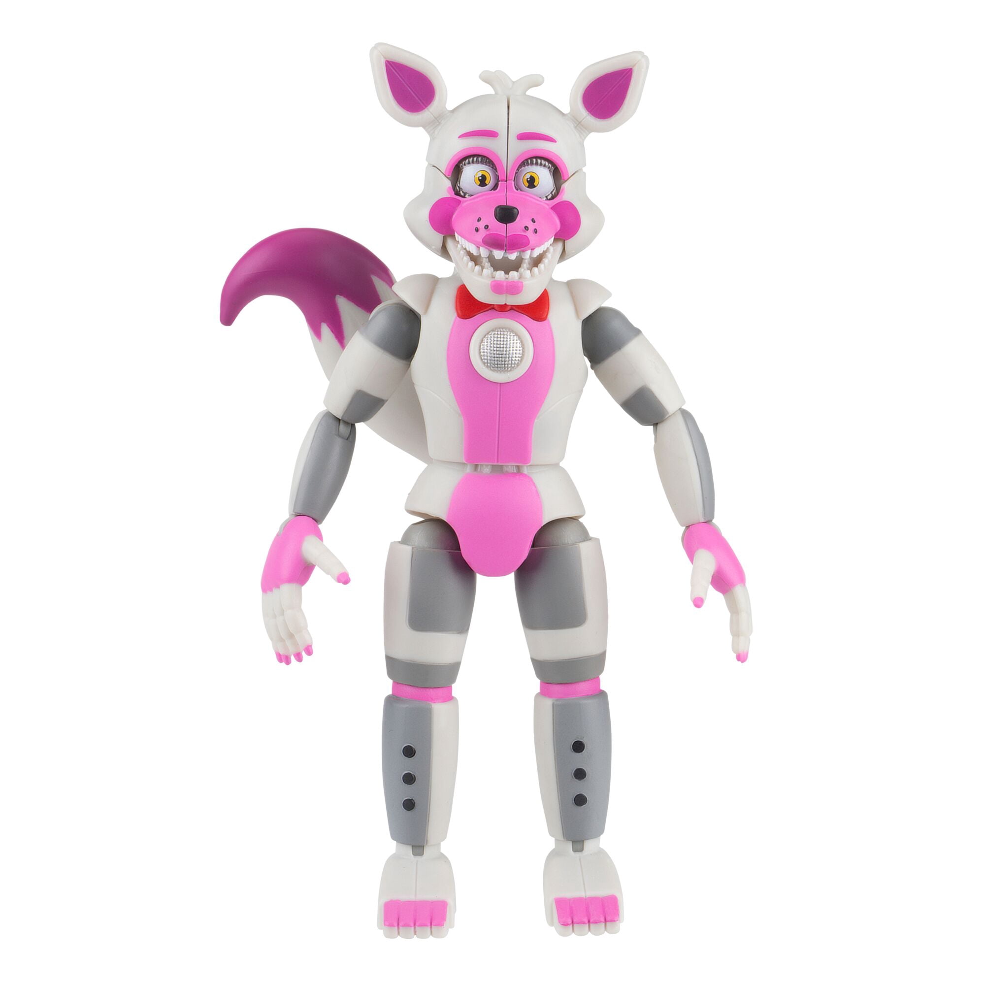 Five Nights at Freddy’s Funtime Foxy - 5-inch Articulated Figure with Jumpscare Feature and Glow-In-The-Dark Eyes