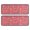 Robot and Rockets Red Pattern, variant on Robot and Gears Blue Pattern Anti Fatigue Kitchen Rugs Set Of 2, Non Slip Washable Decorative Floor Mats for Sink Laundry and Home Use, 17"x47"