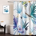 thumbnail image 2 of JOOCAR Tropical Shower Curtain for Bathroom Decoration Fabric Shower Curtain set with 12 Hooks,72x72, 2 of 7