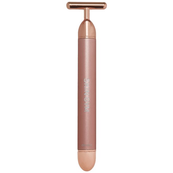 SKIN GYM Beauty Lifter Vibrating T-Bar Gold, Sonic Facial Massage Tool for Sculpting and Circulation