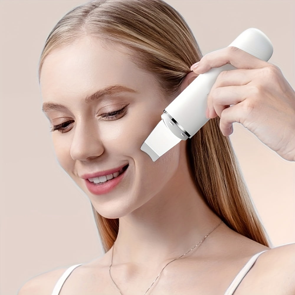 Electric Facial Pore Cleanser and Scrubber - 3-in-1 Deep Cleansing Device, Manual/Quasi-Manual Mode, Blackhead Removal, Gentle Operation (Fragrance-Free), Pore Minimizing Facial Cleanser.