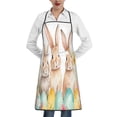 thumbnail image 2 of Zufioo Happy Easter for Lock Hem Apron with Pockets, Stain and Oil Proof Tie-down Apron for Cooking Barbecue Restaurant, Unisex-One Size, 2 of 9