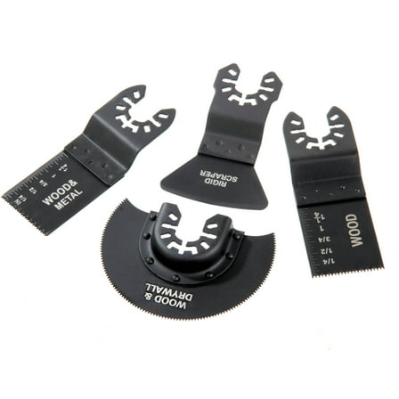 Hyper Tough 4 Piece Oscillating Wood and Metal Cutting Tool Kit AU600024N