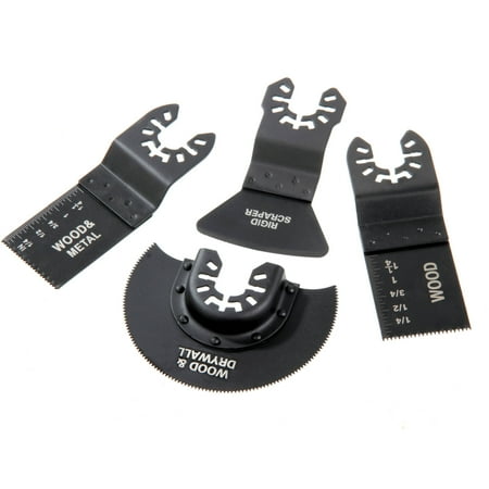 Hyper Tough 4 Piece Oscillating Wood and Metal Cutting Tool Kit AU60005N, New Condition
