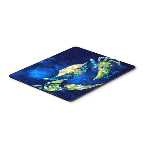 Carolines Treasures MW1101MP Crab Blue Mouse Pad Hot Pad or Trivet Large multicolor