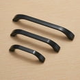 thumbnail image 2 of Txinmin Home Black Cabinet Handles 10 pack Kitchen Cabinet Pulls 2-1/2" Hole Centers Euro Style Drawer Hardware, 2 of 6