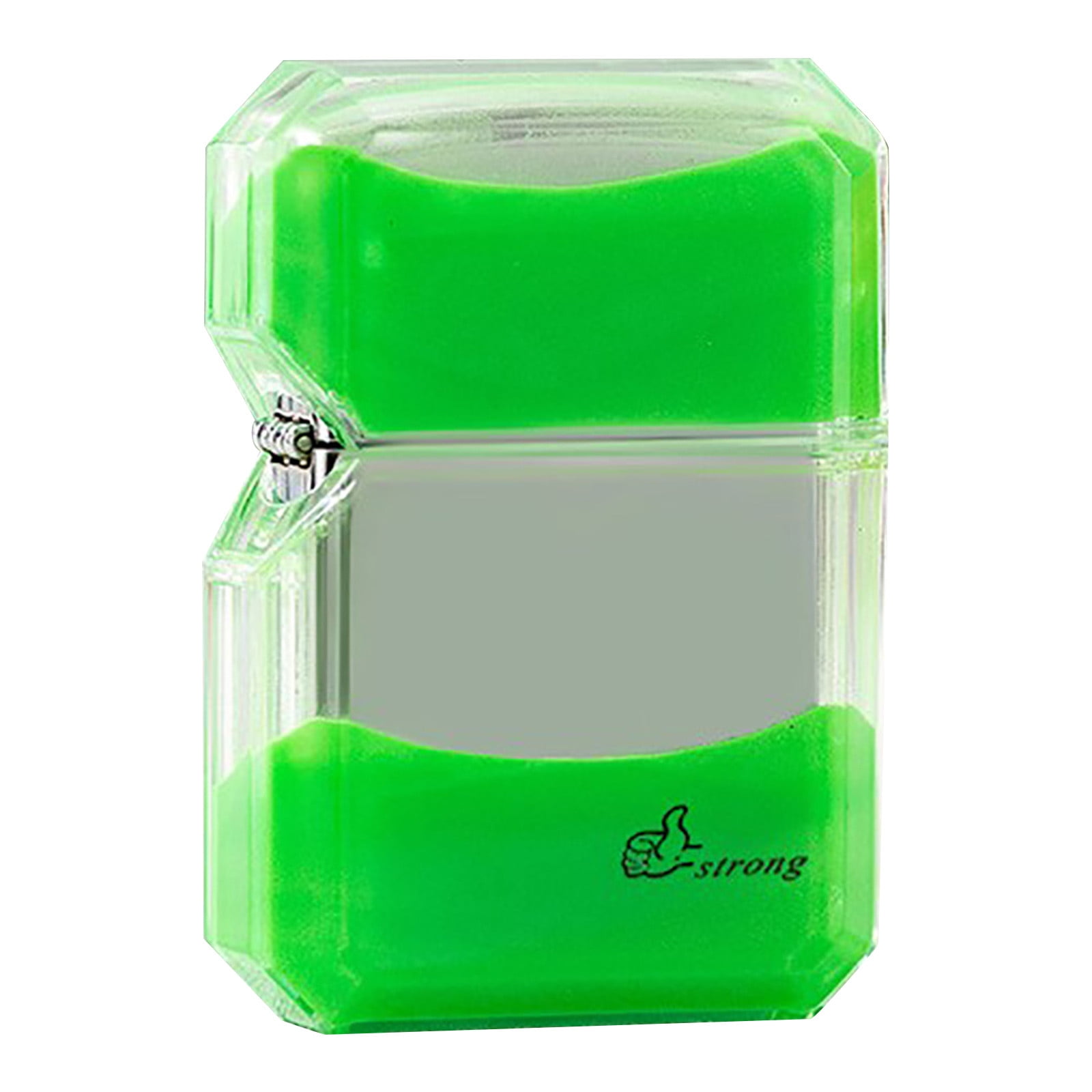 Aufmer Quicksand Luminous Windproof Lighter,refillable lighters,Luminous Transparent Oil bin fine Gift