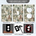 thumbnail image 3 of Yayeee Toggle Light Switch Wall Plate 1-Gang 4.5"x2.7" Home Decorative Outlet Cover, Green Mountain Pattern, 3 of 7
